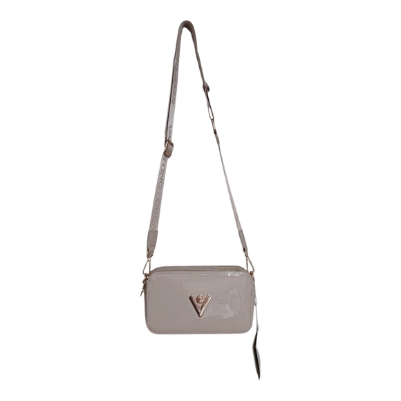 Valentino Orlandi Glossy Cream Crossbody Bag - Picture 3 of 5